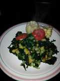 Sofrito de espinacas y acelga