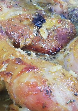 Una foto de Pollo con mostaza y miel de Rigoberto