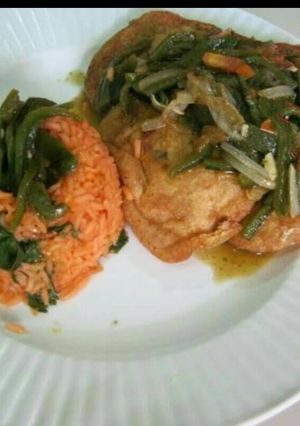 Una foto de Tortitas de papa con rajas