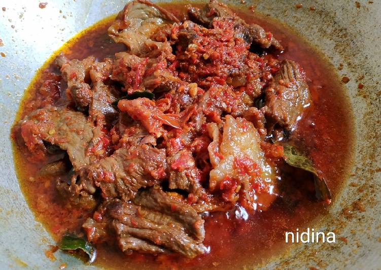 Dendeng Balado Lambok ala nidina