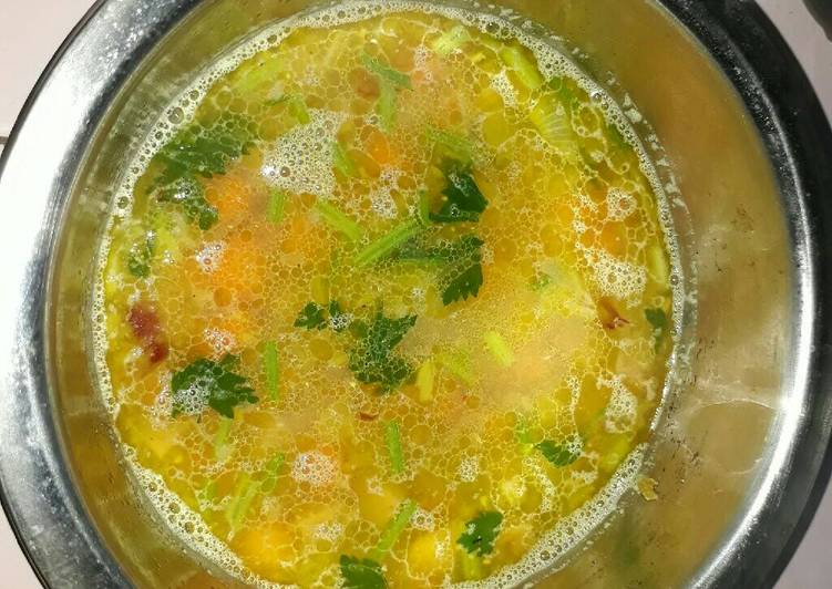 Recipe: Delicious Sup jagung sosis