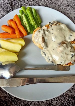 Foto resep .: Resep Chicken Steak with Mushroom Sauce :