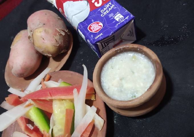 Steps to Prepare Favorite Potato soup healthy breakfast
