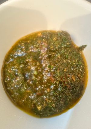 A picture of Chermoula (Moroccan Hot Sauce) - Amazing Marinade or Sauce for Fish or Chicken - Enjoy :P.