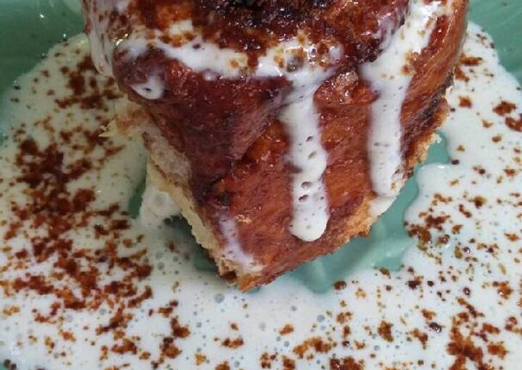 Cinnamon palm sugar roll bread with pineapple cream cheese