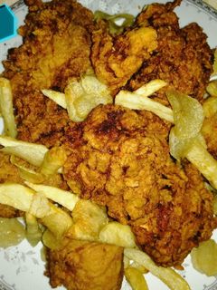 صورة لوصفة خلطة دجاج كنتاكي 😋