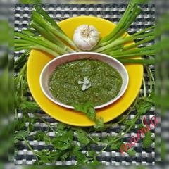 Spring Onion chutney A picture of Spring Onion chutney.