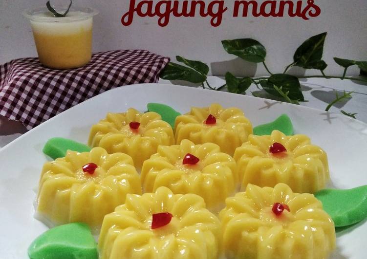 Cara Gampang Menyiapkan *Pudding susu Jagung manis ?*, Lezat