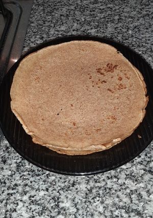 Una foto de Panqueques con harina integral