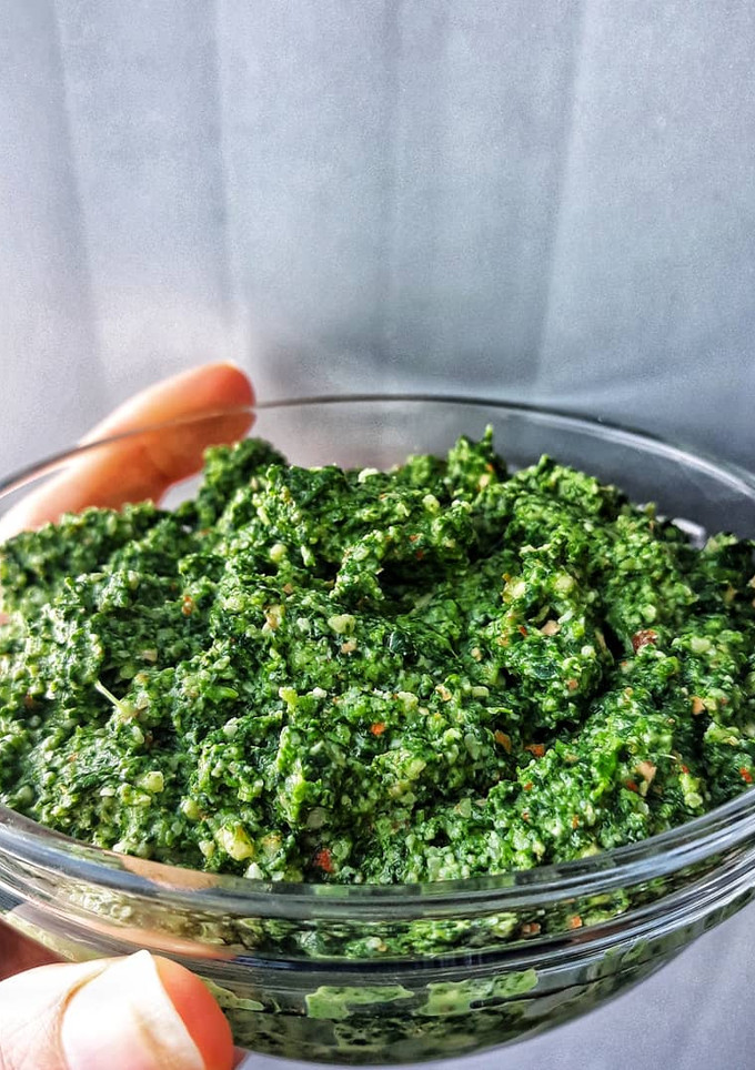 Una foto de 🍃PESTO DE ESPINACAS SALUDABLE🍃