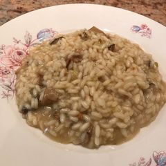 Porcini risotto (with tips to make it Vegan) A picture of Porcini risotto (with tips to make it Vegan).