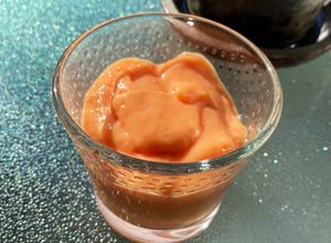 Una foto de Crema de papaya