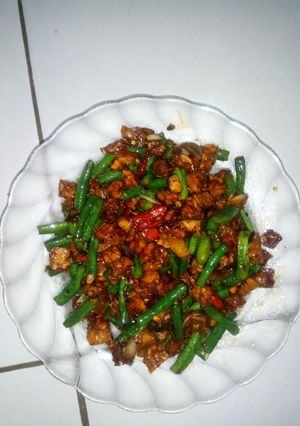 Foto resep Tumis tempe kecap kacang panjang
