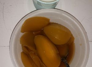 Una foto de Conserva de mango con piloncilo "3 ingredientes"