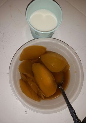 Una foto de Conserva de mango con piloncilo "3 ingredientes"