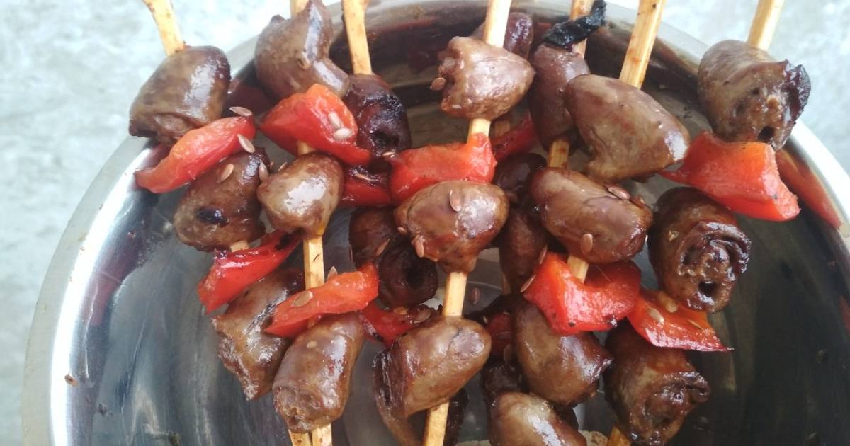 Рецепт Куриных Сердечек На Сковороде С Фото