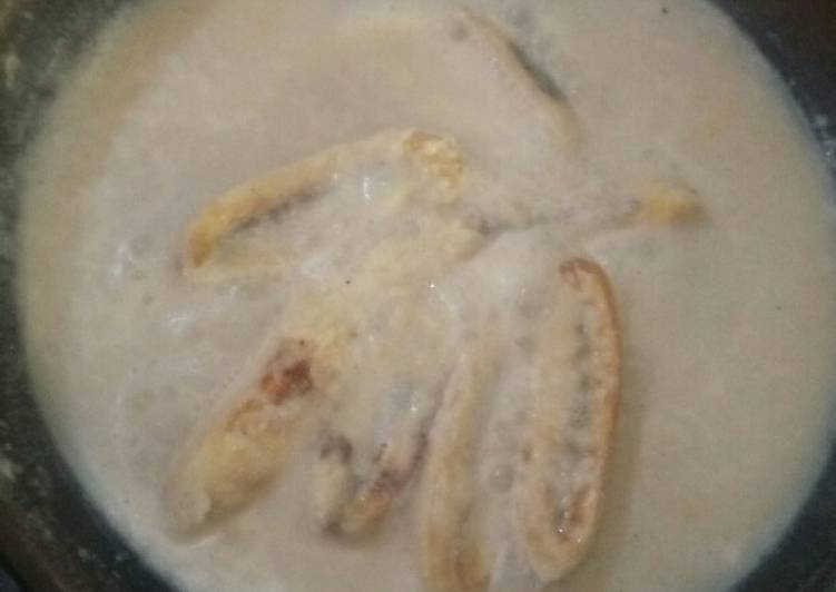 Pisang keju masak susu