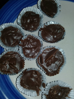A picture of Chocolate Coconut Clusters.