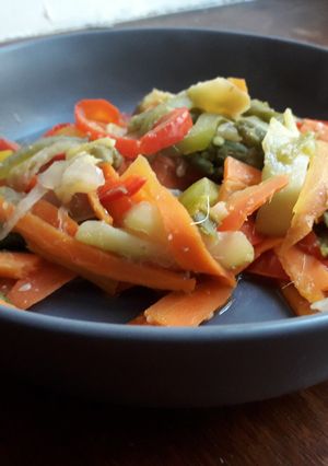 Une photo de Wok de légumes