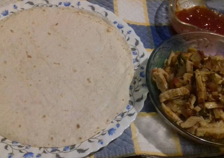 Relleno de pollo para fajitas
