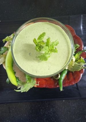 A picture of Chatpati Curd Coriander Chutney (Quick and Easy Recipe).