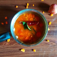 A picture of Carrot sambar.