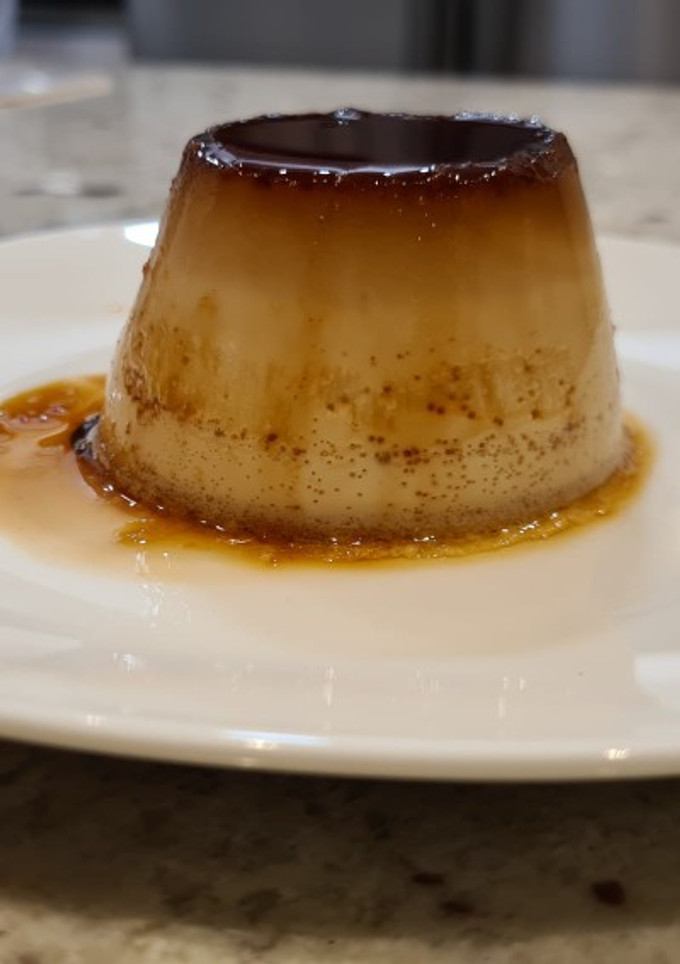 Una foto de Flan de galletas María
