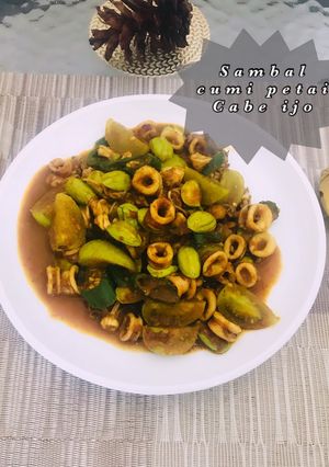 Foto resep Sambal cumi petai cabe ijo