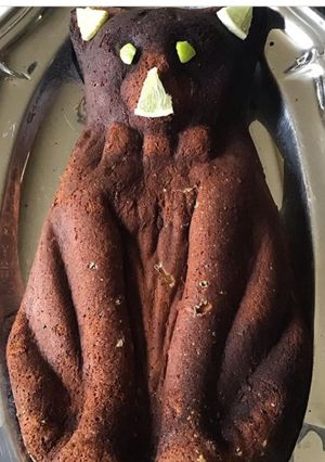 Une photo de Gâteau moelleux « chat » citron vert et vanille