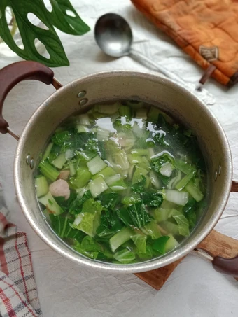 Easy Steps to Make Sop Sawi Pokcoy Bakso the Can Spoil the Tongue Perfect