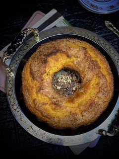 صورة لوصفة كيكة الكاسترد