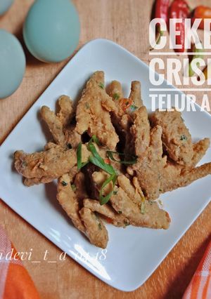 Foto resep Ceker Ayam Crispy Telur Asin #ketopad_cp_cekerayam
