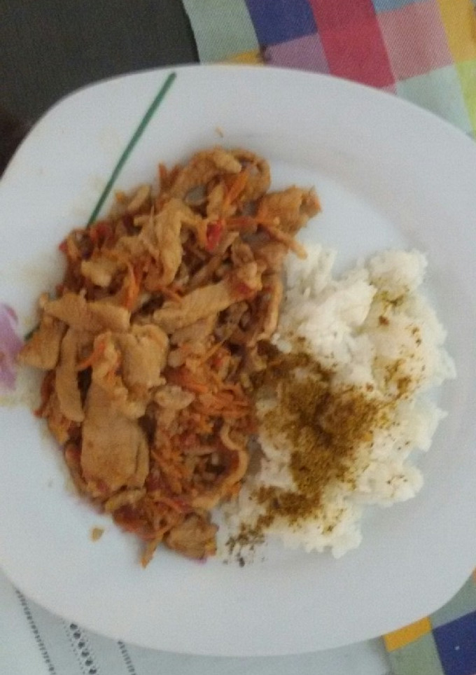 Una foto de Pollo al estilo oriental
