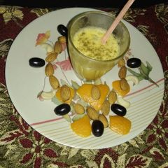 A picture of Orange Thandai.
