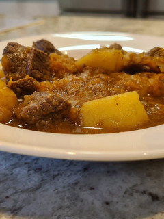Una foto de Estofado de ternera con patatas y calabaza