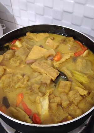 Foto resep Sayur krecek tahu kacang merah
