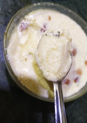 A picture of Dry Fruit sweet curd.