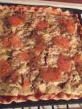 Pizza casera de carne