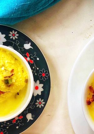 A picture of Rasmalai.