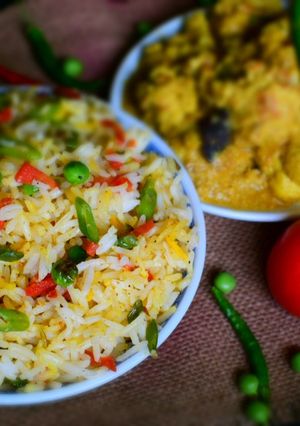 A picture of Vegetable Fried Rice.