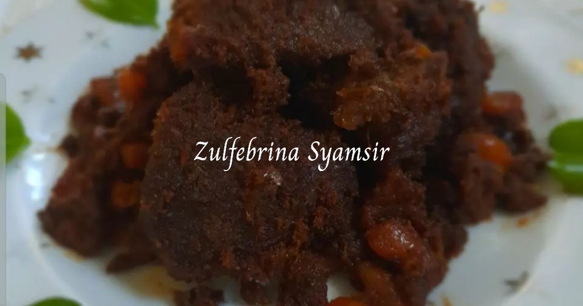 Rendang daging asli minang (masakan amak)