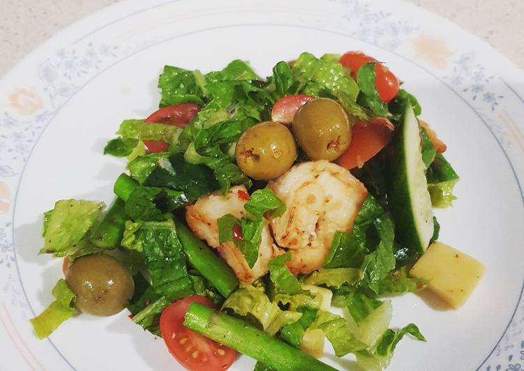 Steps to Make Quick Healthy prawn salad