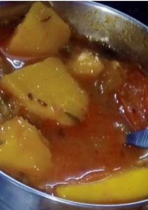 A picture of Aloo ki sabji.