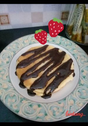 Foto resep Pancake vla coklat.