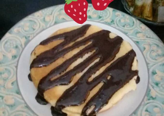 Pancake vla coklat.