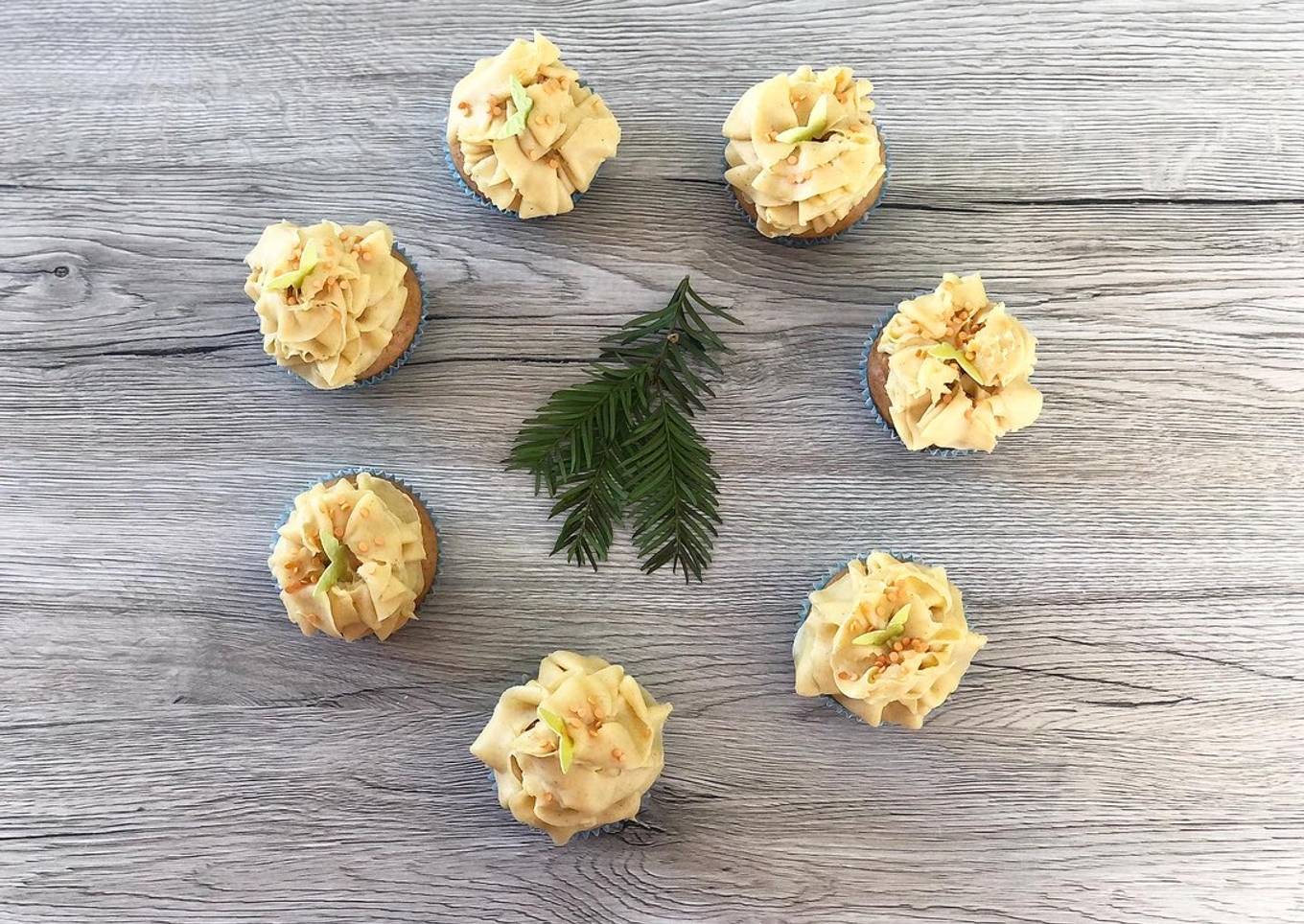 Cupcakes orange-carotte-cannelle