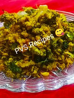 कोथिंबीर झुणका (kothimbir zhunka recipe in marathi) रेसिपी चे मुख्य फोटो
