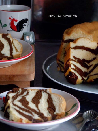 Cara Gampang Menyiapkan Zebra Cake Putih Telur Irit Anti Gagal