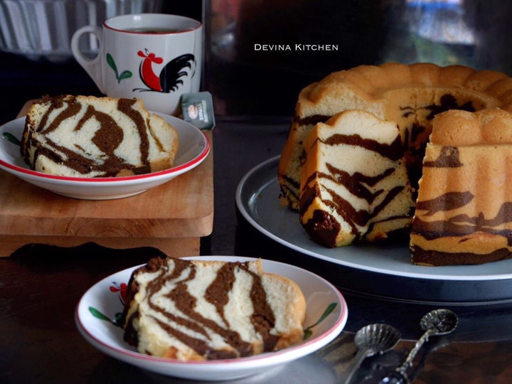 Cara Gampang Menyiapkan Zebra Cake Putih Telur Irit Anti Gagal