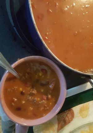 A picture of 7 can soup.